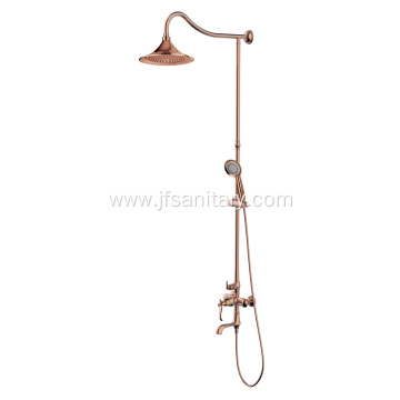 Bathroom Rain Shower Set Hand Shower Rose Gold